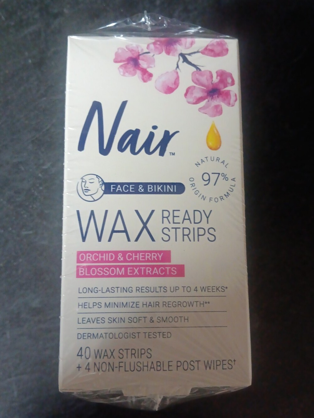 3 Pack Nair Wax Ready Strips - Orchid & Cherry (Face & Bikini)